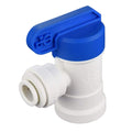 John Guest 3/8 Inch O.D. Tube Size x 1/4 Inch NPTF Speedfit to Female Shut Off Valve, Push to Connect Plastic Plumbing Fitting, PPSV501222WP