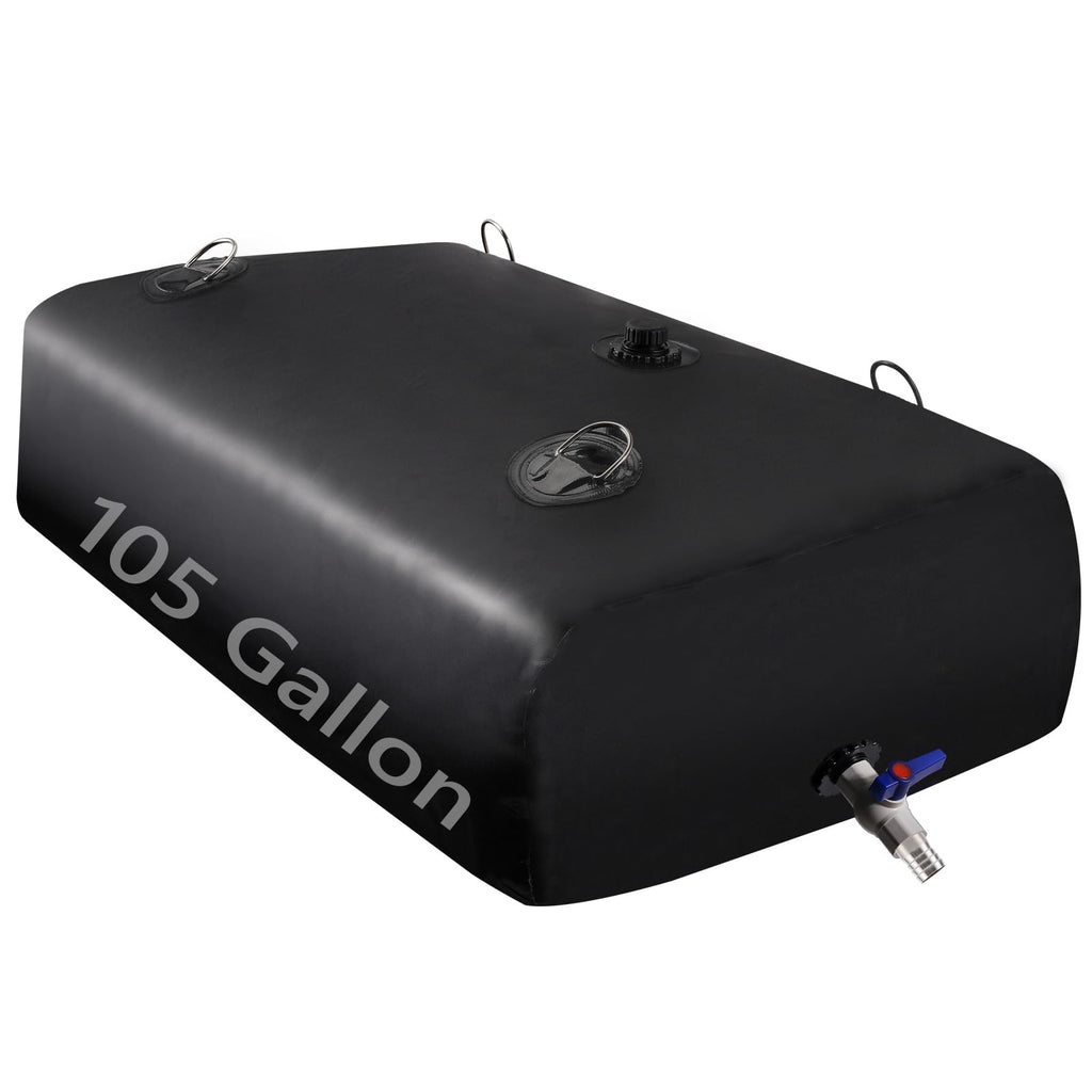 Water Tank, Water Storage Bladder, Portable Water Tank, Water Bladder Tank, Large Water Storage, Water Storage Containers for Camping, Garden, Emergency Water Storage Black