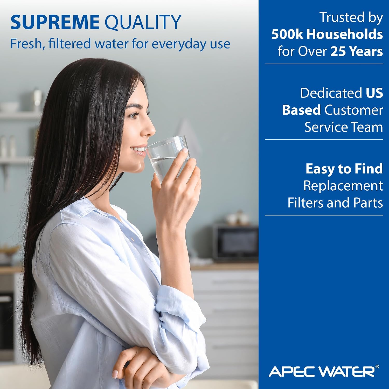 APEC Water ASO Auto Shut Off Valve Replacement Part, 0.25 Inch | Automatic Shut Off for APEC RO Systems, 1 Unit, Quick Connect, Lightweight, Easy Installation